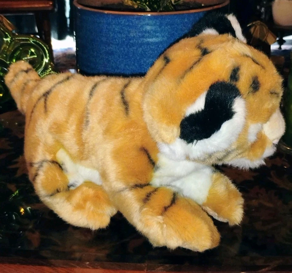 AURORA WORLD Babies Striped Bengal Tiger Soft Plush Stuffed Animal Toy 12" (A - Image 3 of 4