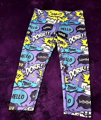 Constantly Varied Gear Leggings Womens XXL Comic Book Crossfit Workout Active