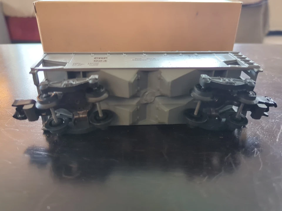 American Flyer S Gauge #924 CRP Jersey Central Lines Cement Hopper Car Orig Box - Image 4 of 4