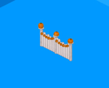 Webkinz Online Halloween Trick or Treat Street Fence Virtual Item