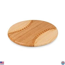 TOSCANA - a Picnic Time brand Home Run Baseball Cheese Board, Novelty Premium