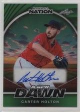2025 Leaf Baseball Nation New Dawn Green Prismatic 4/5 Carter Holton Auto 1l7v