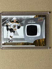 2017-18 Upper Deck - Rookie Materials Peter Cehlarik #RM-PC (MEM, RC)