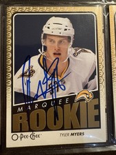 Tyler Myers Signed 2009/10 OPC O-PEE-CHEE Marquess Rookie RC Auto Card Wow!. rookie card picture