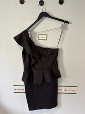 Luxe Ladies Little Black Dress, Size 12, One Shoulder, VGC 🍃benefits Charity🍃