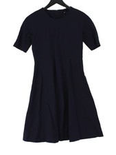 Uniqlo A-Line Midi Dress S in Blue