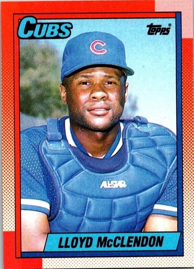Lloyd McClendon Chicago Cubs 337 Topps 1990 Baseball Card