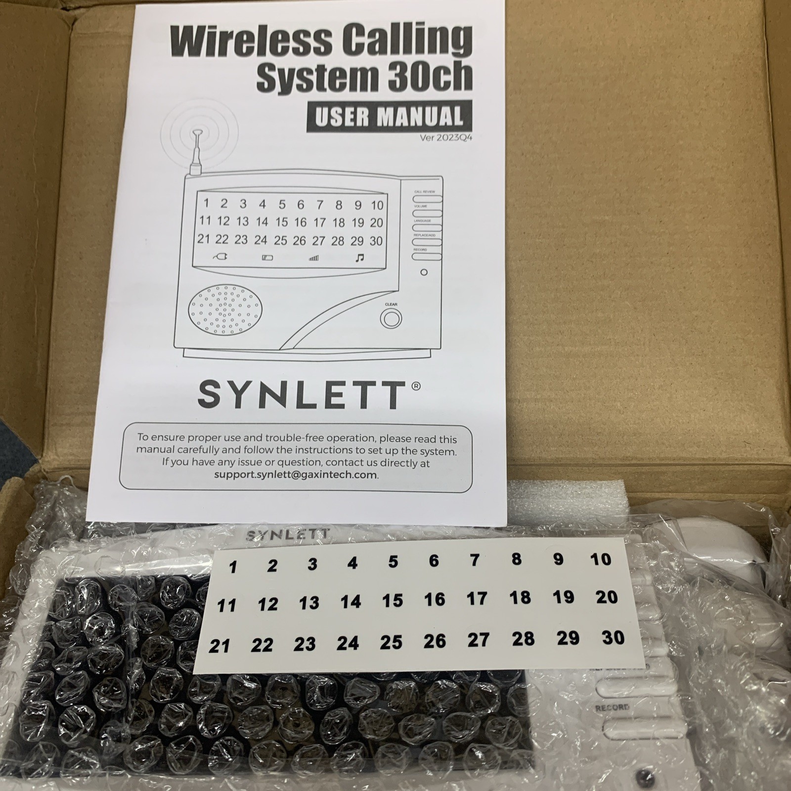 Nurse Call System Caregiver Pager Call System with 10 Dual Function Call Butt...