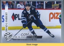 2023-24 Upper Deck Game Dated Moments Debut /1199 Brad Lambert #94 READ 4z8