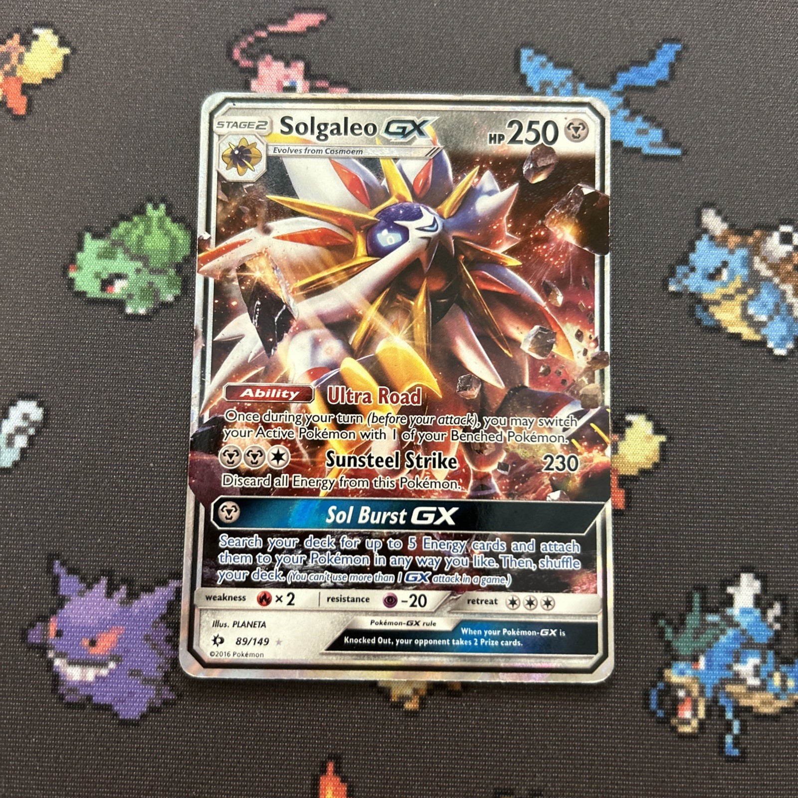 Solgaleo GX 89/149 PL -Ultra Rare Pokemon Card- Sun And Moon Base Set (9q)