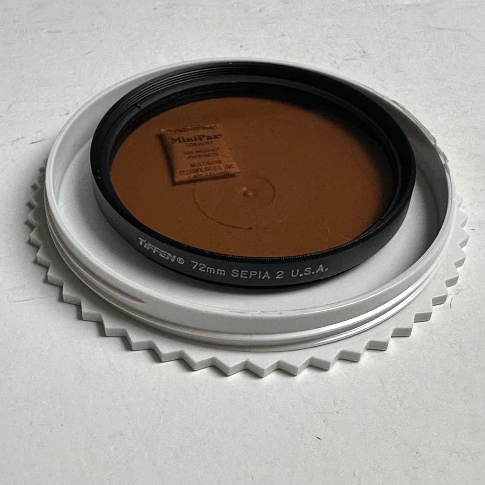 Tiffen 72mm Sepia 2 Filter USA: New in Box NOS - Image 2 of 4