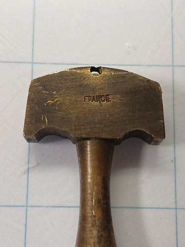 FRANCE Brass Glass Cutter Hidden Screwdriver - Picture 2 of 3