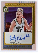 2025 Panini Donruss WNBA Signature Series Courtney Vandersloot #SS-CV Auto ux8