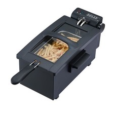 CONTINENTAL EDISON CEFR3BLK Noir Friteuse électrique 3L - 2000W - 1 panier