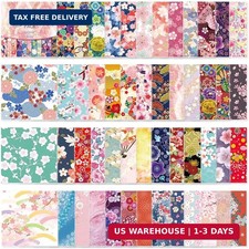 Origami Paper Kit 50 Sheets 70GSM 6 Inch Square Double Sided Color 50 Vivid Japa