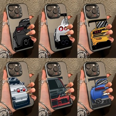 JDM Sportwagen Handyhülle für iPhone 17 16 15 14 13 12 11 Pro Max Plus Hülle