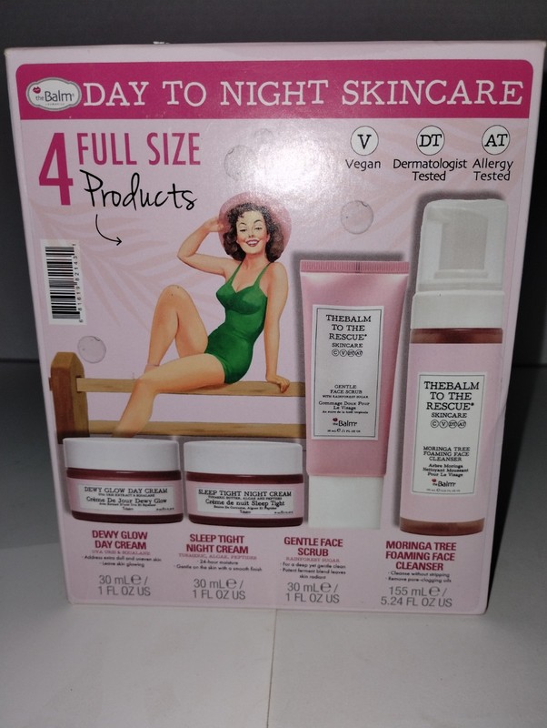 The Balm Cosmetics To The Rescue Skincare Day Cream,Night Cream.Scrub,Cleanser B