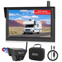 Kabellose Solar RüCkfahrkamera 5 Zoll 1080P