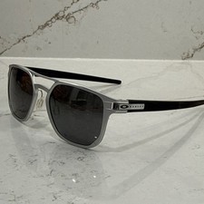 Oakley Latch Alpha OO4128-0153 Square Silver Polarized Sunglasses PRIZM P