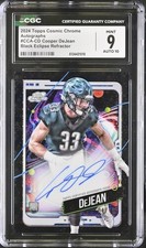 Cooper Dejean 2024 Topps Chrome Cosmic Black Eclipse 4/10 cgc9 auto10 PoP1