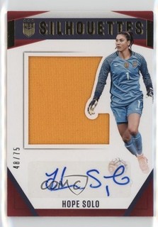 2016 Panini Us National Team Silhouette Relic Auto 48/75 Hope Solo #S-Hs