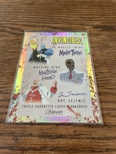 2025 Invincible Keepsake Mauler Twins Machine Head Doc Seismic triple Signagraph