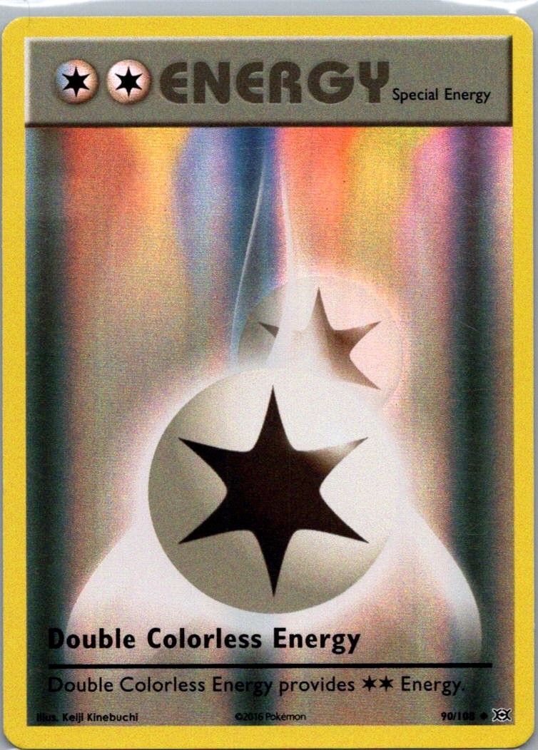 Pokemon TCG Double Colorless Energy 90/108 Evolutions Rev Holo NM
