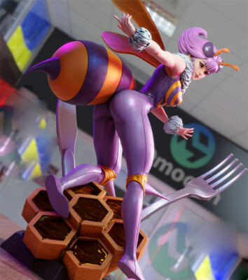 1/6 30cm Queen Bee 3D Print Garage Kit Figure Model Kit Unpainted Unassemble GK