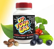 Up Your Gas: 60 TABLETS -Herbal Energy Blaster, Classic Tablets, FREE SHIPPING