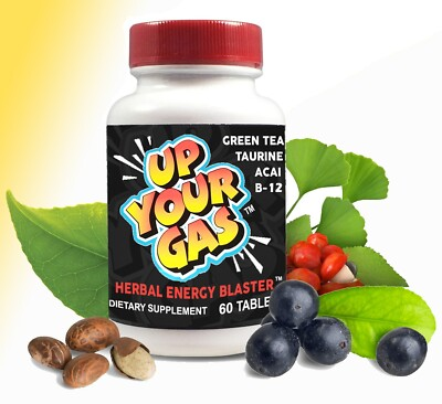 #ad #ad Up Your Gas: 60 TABLETS Herbal Energy Blast: Focus Concentrate Feel Great $22.99