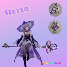 Honkai:Star Rail Herta Weapon Staff Cane Wand Cosplay Prop PVC Collect Handmade