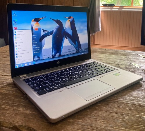 Thin 14" HP Folio 9470M Laptop Windows 7 Intel i5 1.8 ghz 8gb 320gb W/ DVDRW - Picture 3 of 7