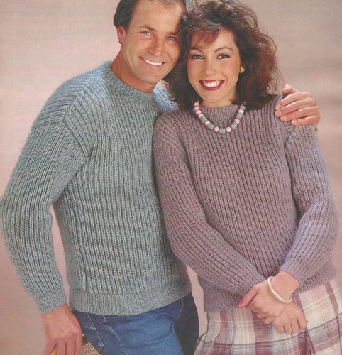 Easy Knit Fishermans Rib Sweater 