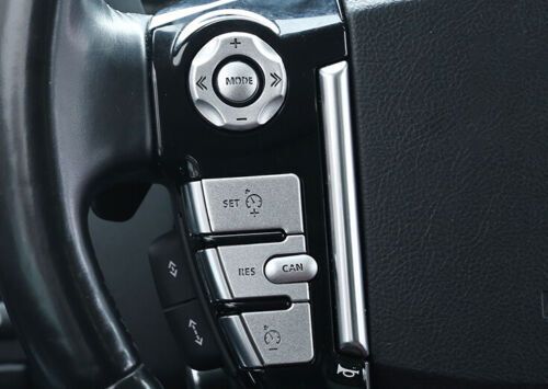 Silver Alloy For Range Rover Sport Steering Wheel Control Button Trim 2010-2013 - Picture 5 of 9