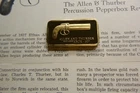 ALLEN AND THURBER PISTOL 1837 GUN LINCOLN MINT SILVER GOLD BAR PAPER RARE 3LOB