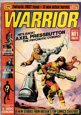 Warrior magazine #1 & 2 - 1st V for Vendetta Story