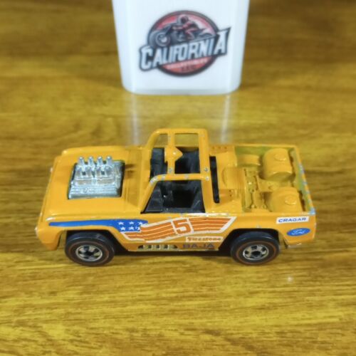 Vintage Hot Wheels Redline Baja Bruiser Orange Plastic Base HK Hong Kong 1976 - Picture 2 of 6