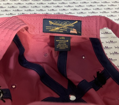 Brooks Brothers L/XL Dark Pink Ship Wheel Men’s Cotton Baseball Cap Adjustable - Picture 3 of 3