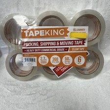 Packing Tape: 6 Pk Heavy Duty Commercial Grade Packing, Shipping  Moving Tape.