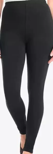 Woman Within Stretch Leggings Size 2X (26/28) Black EUC!!!