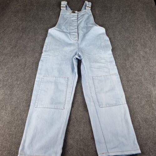 Lover Overalls Womens Medium Blue Denim Full Length Dungaree Romper Light Wash