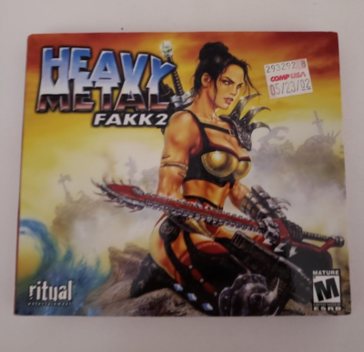 NEW SEALED Heavy Metal Fakk complete for PC UNOPENED