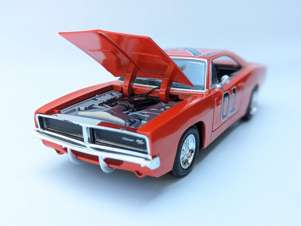 1969 Dodge Charger New Custom Dukes Of Hazzard General Lee 1/25 1/24 Diecast Car - Image 3 of 4