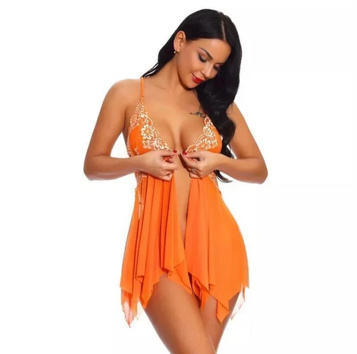 Sexy Damen-Tanga Dessous Nachtkleid Nachtwäsche Babydoll Unterwäsche Set - Bild 5 von 31