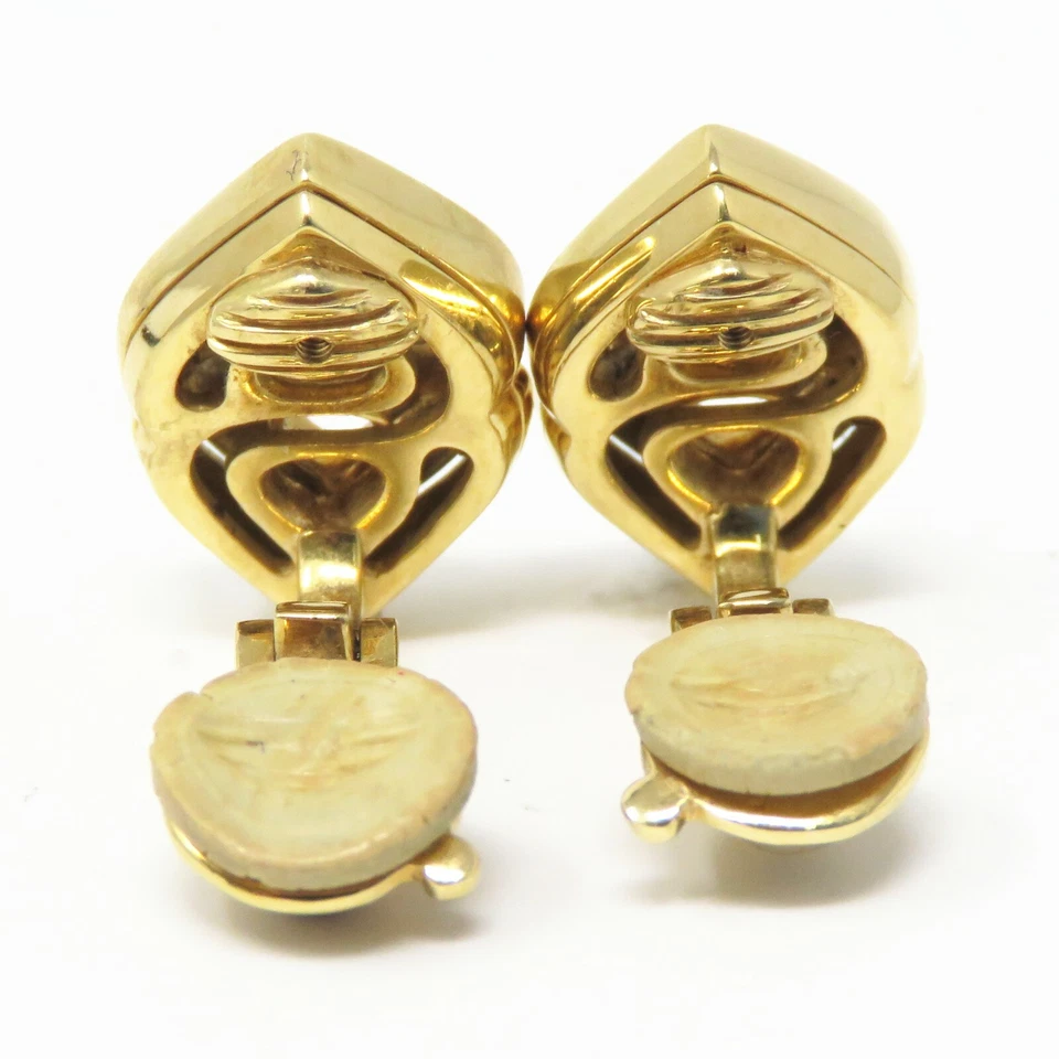 NYJEWEL Marina B 18k Two Tone Gold Clip On Earrings - Image 2 of 4