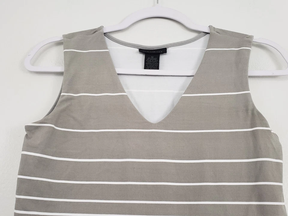 (A5) Camiseta sin mangas elástica vintage años 90 Y2K The Limited para mujer talla S cachemira EE. UU. Foto 3 de 4