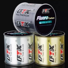 300M 500M Fluorocarbon Coating Fishing Line Carbon Nylon Soft Leader Line 4~34LB