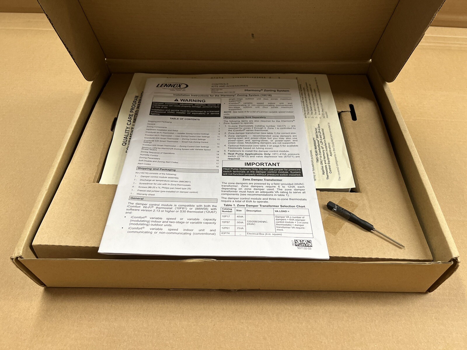 Lennox iHarmony Zoning System (10C16) | Inox Wind
