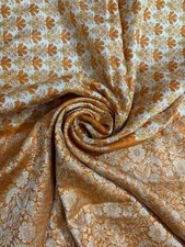 Craft Bazaar's Vintage Silk Sari, Pure Silk Saree, Sewing Wrap, Soft Wrap SS1515