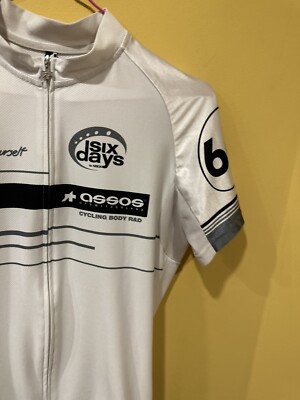 Maillot Cycliste Homme Assos Six Days 66 Sponsor Yourself – Blanc Taille S
